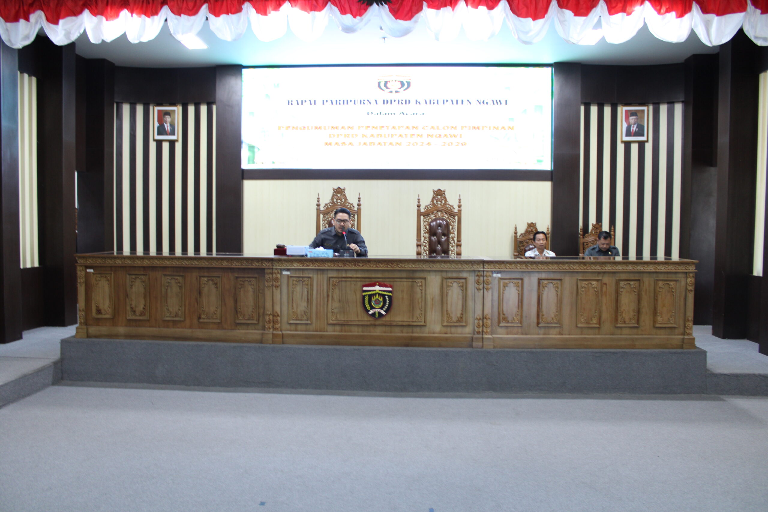 PENGUMUMAN PENETAPAN CALON PIMPINAN DPRD  KABUPATEN NGAWI MASA JABATAN 2024 – 2029
